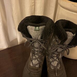Kamik Gray and Black Winter Boots
